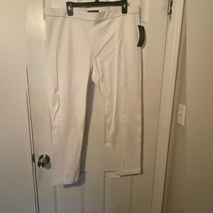 Ralph Lauren point pants white nwt 16w
